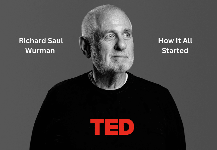 Richard Saul Wurman with TED shirt